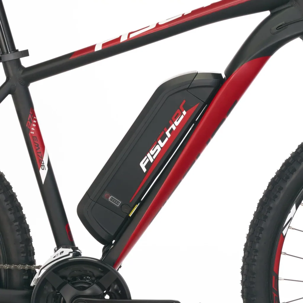 Unisex E-Bike MTB, 27,5 Zoll, Rahmengröße 48cm, 10-Gang Kettenschaltung, schwarz matt, MONTIS EM 1726
