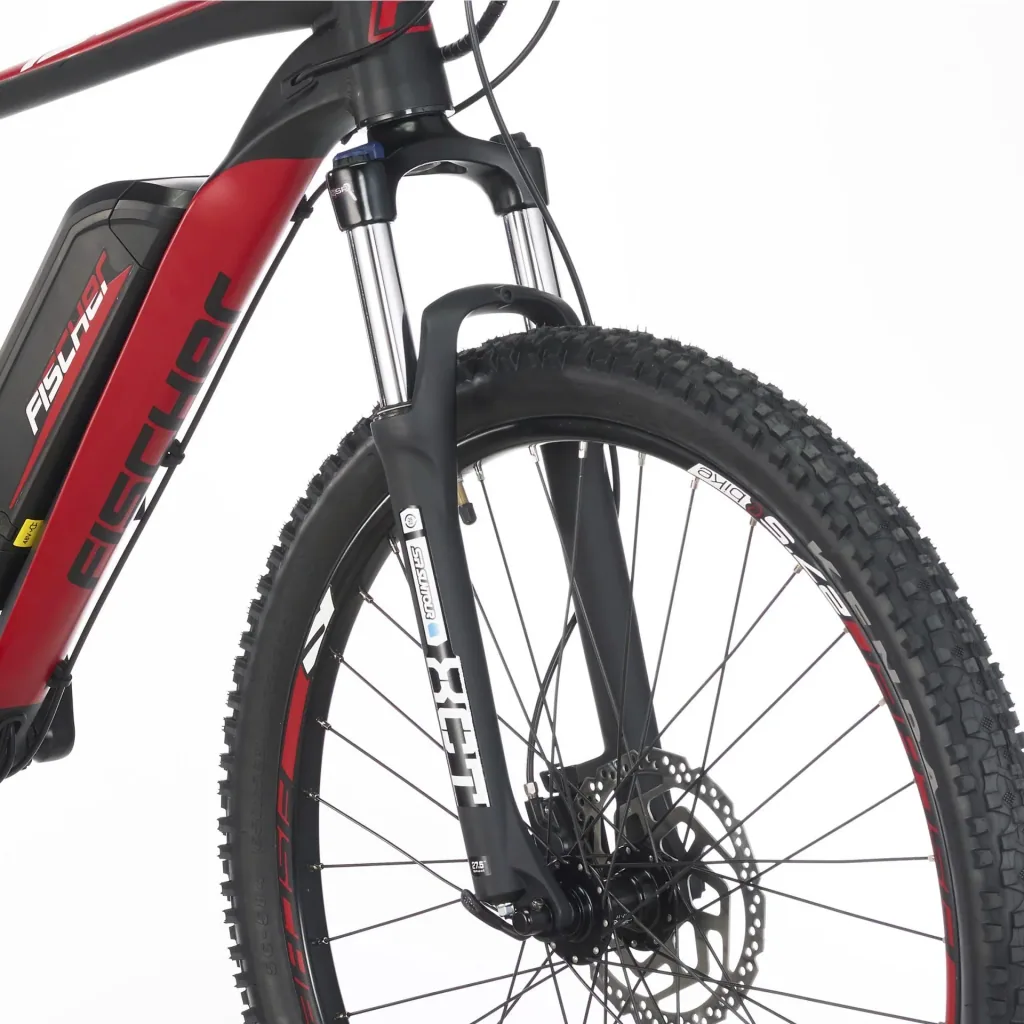 Unisex E-Bike MTB, 27,5 Zoll, Rahmengröße 48cm, 10-Gang Kettenschaltung, schwarz matt, MONTIS EM 1726