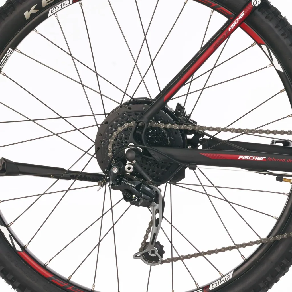 Unisex E-Bike MTB, 27,5 Zoll, Rahmengröße 48cm, 10-Gang Kettenschaltung, schwarz matt, MONTIS EM 1726