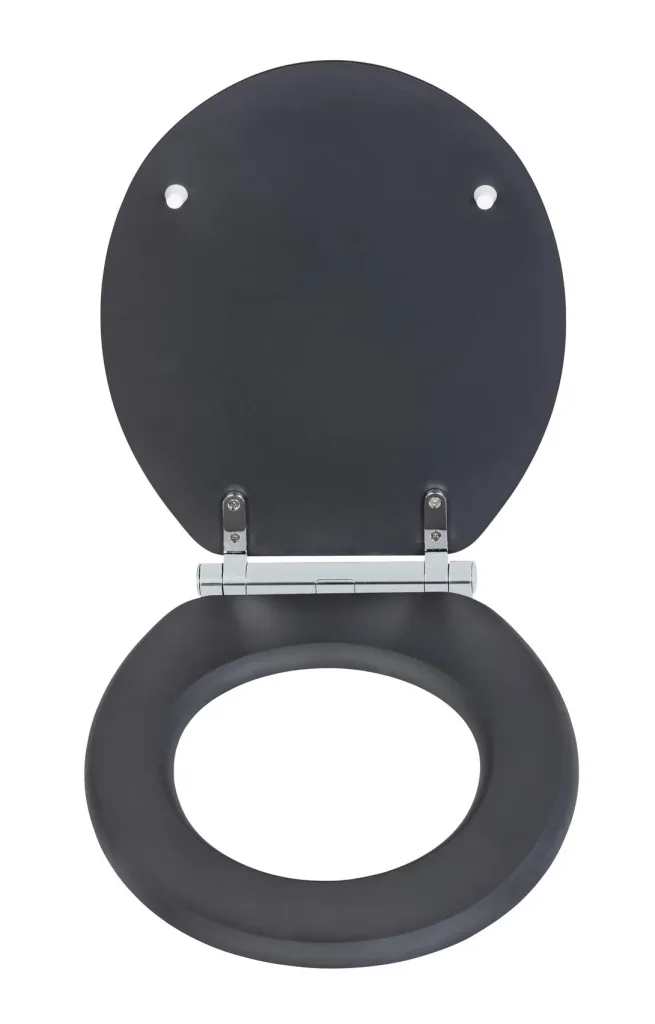 WC-Sitz Morra Anthrazit Matt, Universalform, aus massivem MDF