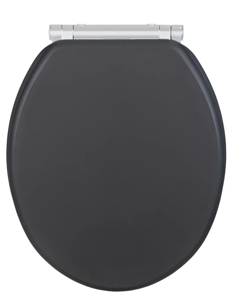 WC-Sitz Morra Anthrazit Matt, Universalform, aus massivem MDF