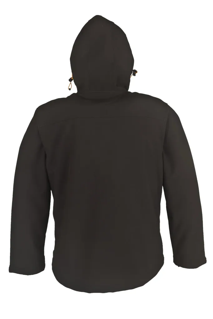 Softshelljacke, Farbe schwarz-orange, Größe 3XL