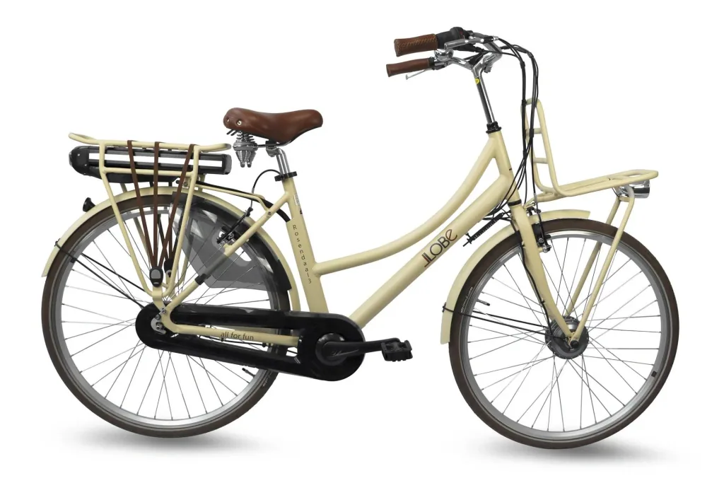 Damen City E-Bike, 28 Zoll, Rahmenhöhe 50 cm, 7-Gang Nabenschaltung, beige Rosendaal 3 Lady, 15,6Ah