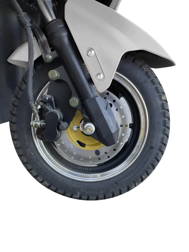 E-Kompaktroller "Lucca Trio" - 25 km/h - Wind und wettersicher, silber