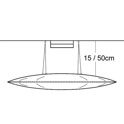 Buokids Deckenlampe Nube gross, Farbe der Naht: blau