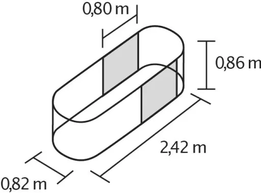 Hochbeeterweiterung Stretched 858, Farbe blank