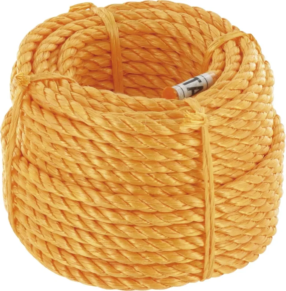 Polypropylen Mehrzweckseil 8 mm x 20 m, Farbe orange