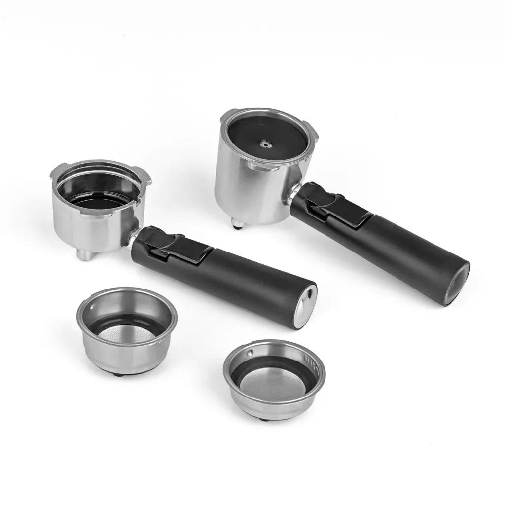 Espresso Perfekt, Siebträger-Maschine, silber