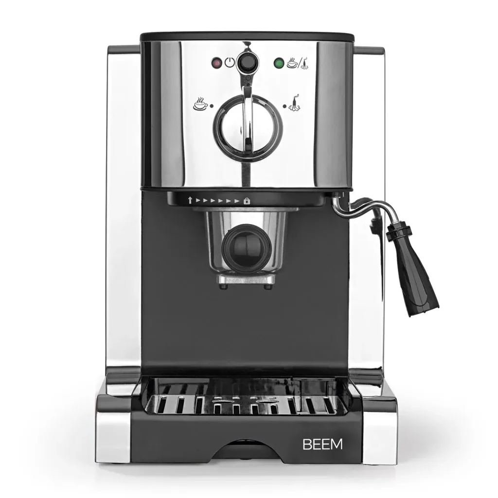 Espresso Perfekt, Siebträger-Maschine, silber
