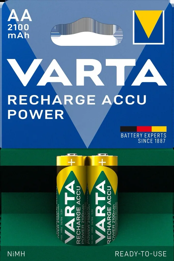RECHARGE Power Mignon (AA) NiMH Akku mit 2100mAh - 2 Stück