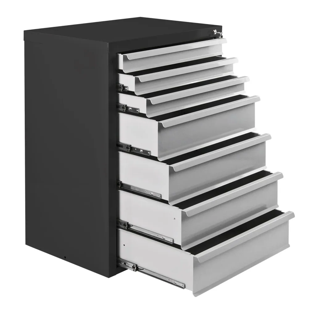 Schubladenschrank / Werkzeugschrank mammut, 7 Schubladen, RAL 7016 / 7035
