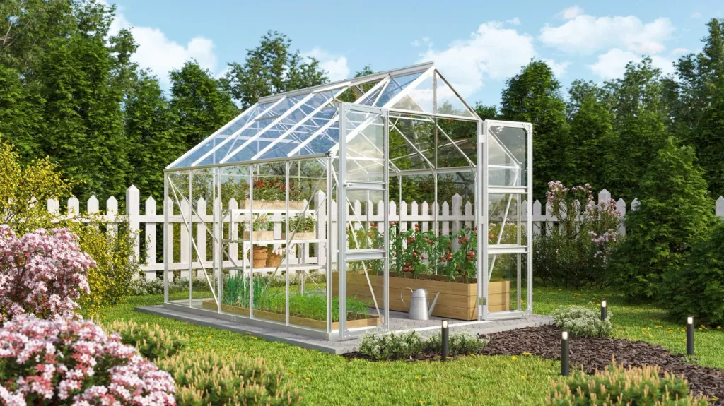 Gewächshaus Domus 8300 ESG alu