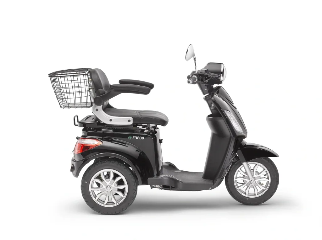 E-Dreirad Luxxon E3800, 20 km/h (Mofa-Klasse), keine Helmpflicht, schwarz