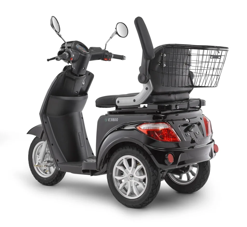 E-Dreirad Luxxon E3800, 20 km/h (Mofa-Klasse), keine Helmpflicht, schwarz