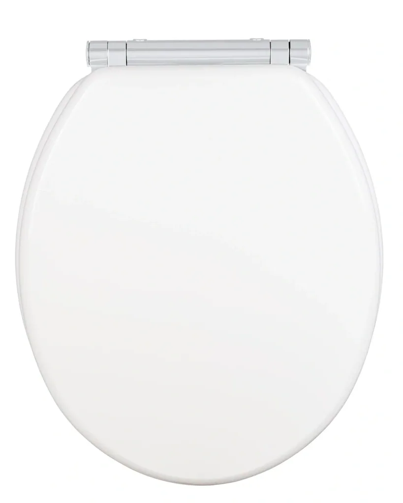 WC-Sitz Morra Weiß glänzend, Universalform, aus massivem MDF