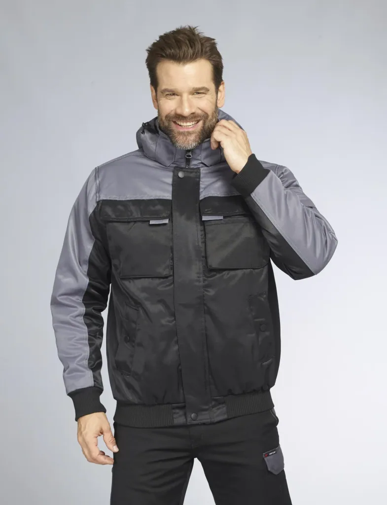Funktionsjacke Farbe grau/schwarz, Gr.M