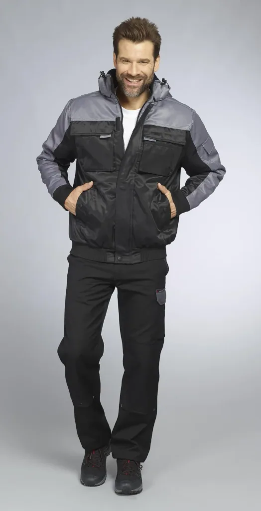 Funktionsjacke Farbe grau/schwarz, Gr.M