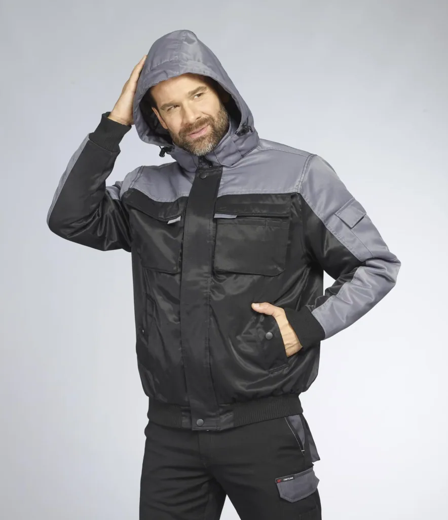 Funktionsjacke Farbe grau/schwarz, Gr.M