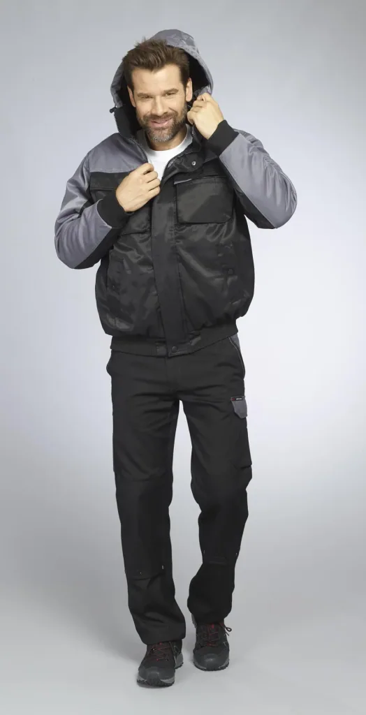 Funktionsjacke Farbe grau/schwarz, Gr.M
