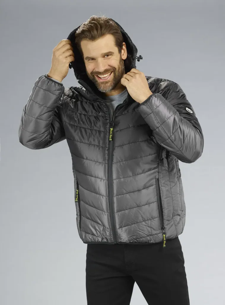 Steppjacke, Farbe schwarz/grau, Gr.M