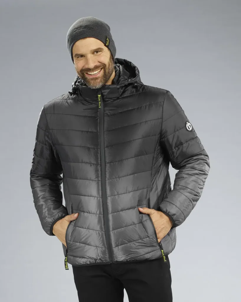 Steppjacke, Farbe schwarz/grau, Gr.M