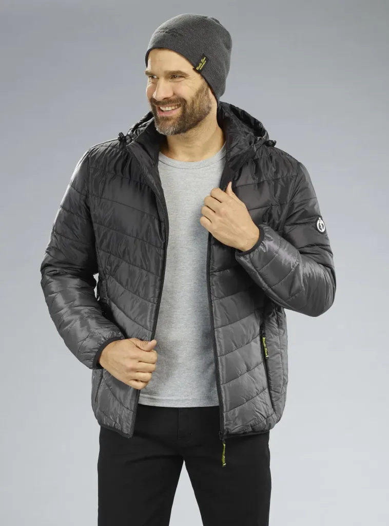 Steppjacke, Farbe schwarz/grau, Gr.M