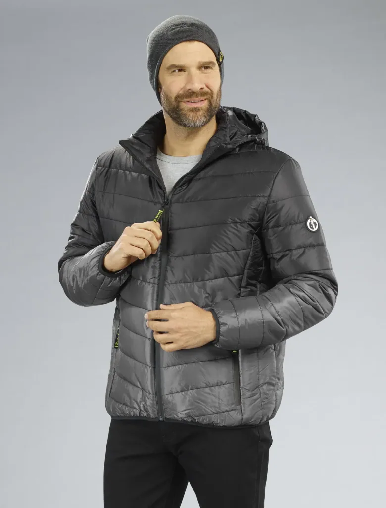 Steppjacke, Farbe schwarz/grau, Gr.M