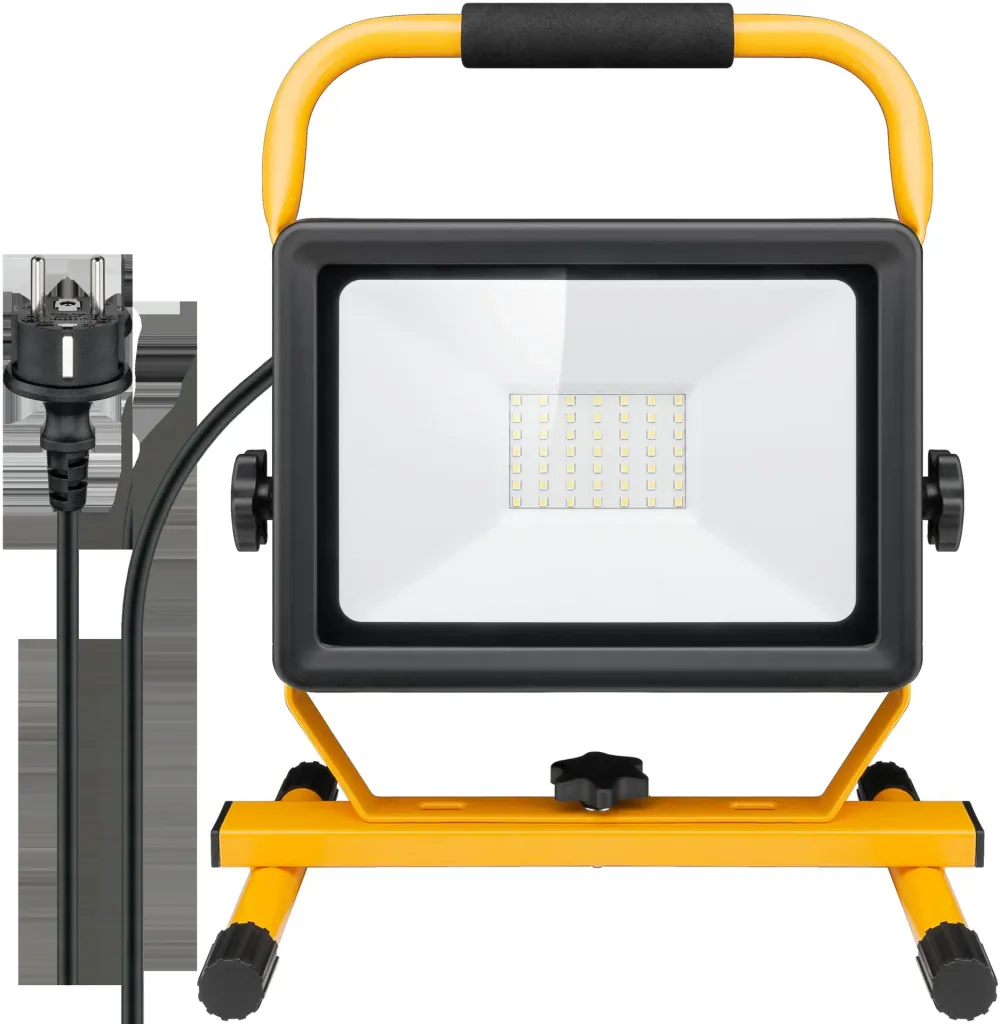 50W LED Baustrahler Fuß KW 4250LM