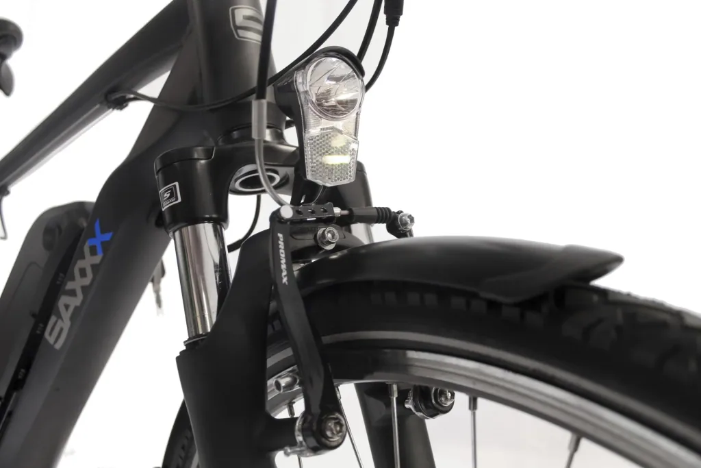Herren Trekking E-Bike, 28 Zoll, Rahmenhöhe 50 cm, 7-Gang Kettenschaltung, Silber matt, Eifel