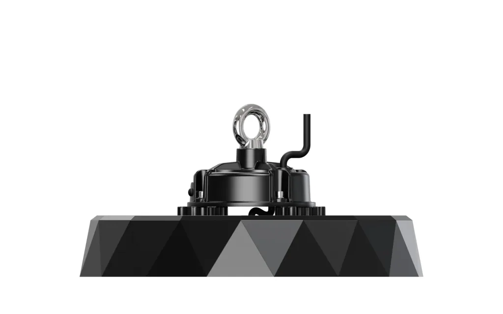 Die LED-HighBay PRO mit Diamant Design bietet 200 W, 30000 lm, 5000 K, IP65 Schutz, Philips Netzteil & Lumileds LED
