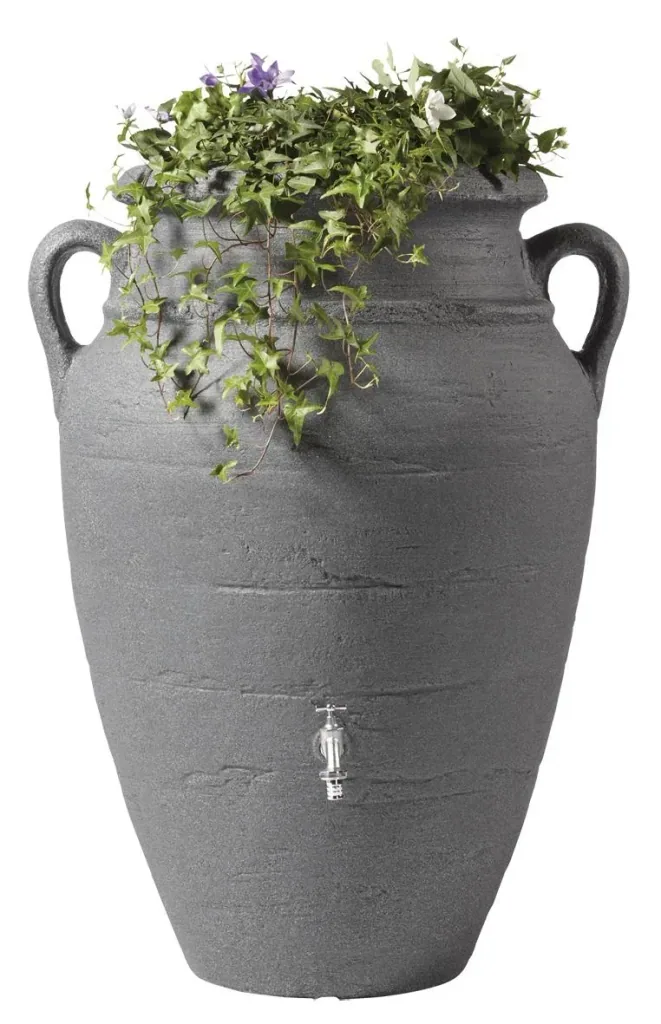 2 in 1 Regentonne "Antik Amphore" - 250 L, darkgranit