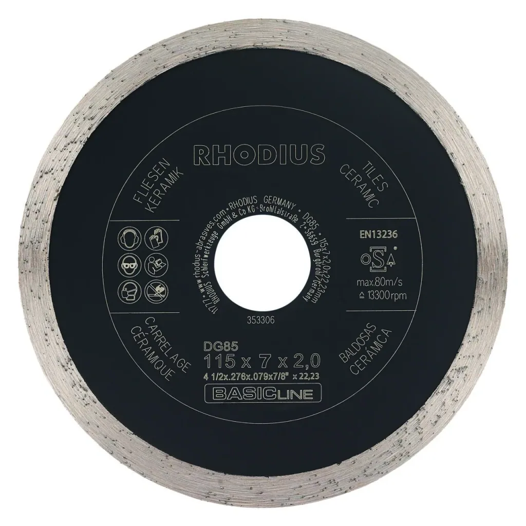 Diamanttrennscheibe Fliesen & Keramik DG85 TILES, 115 x 7 x 2 x 22,23 mm