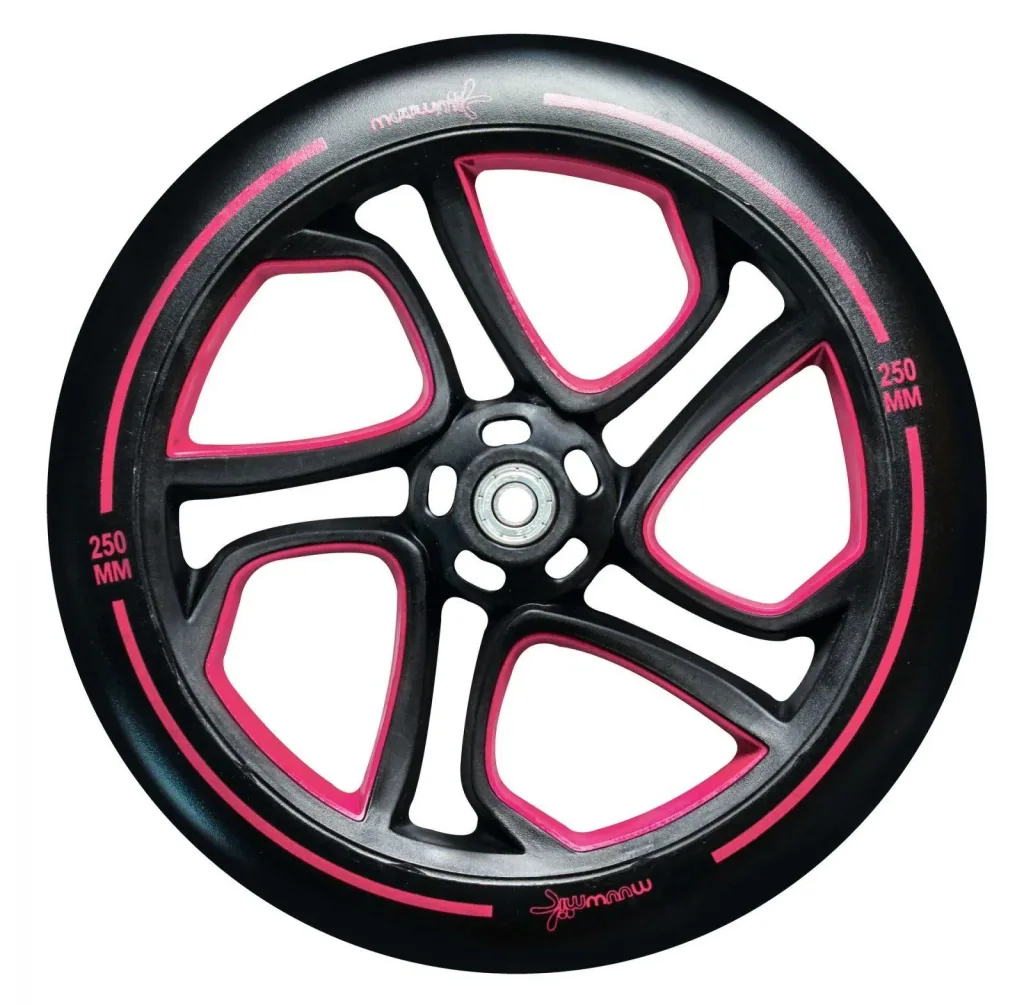 Aluminium Scooter Pro   Tretroller, 250/215 mm, ABEC 7, GS-geprüft, höhenverstellbar, rot