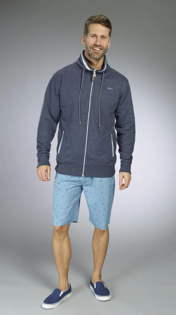 Shorts mit Druck, Farbe aqua, Gr.M