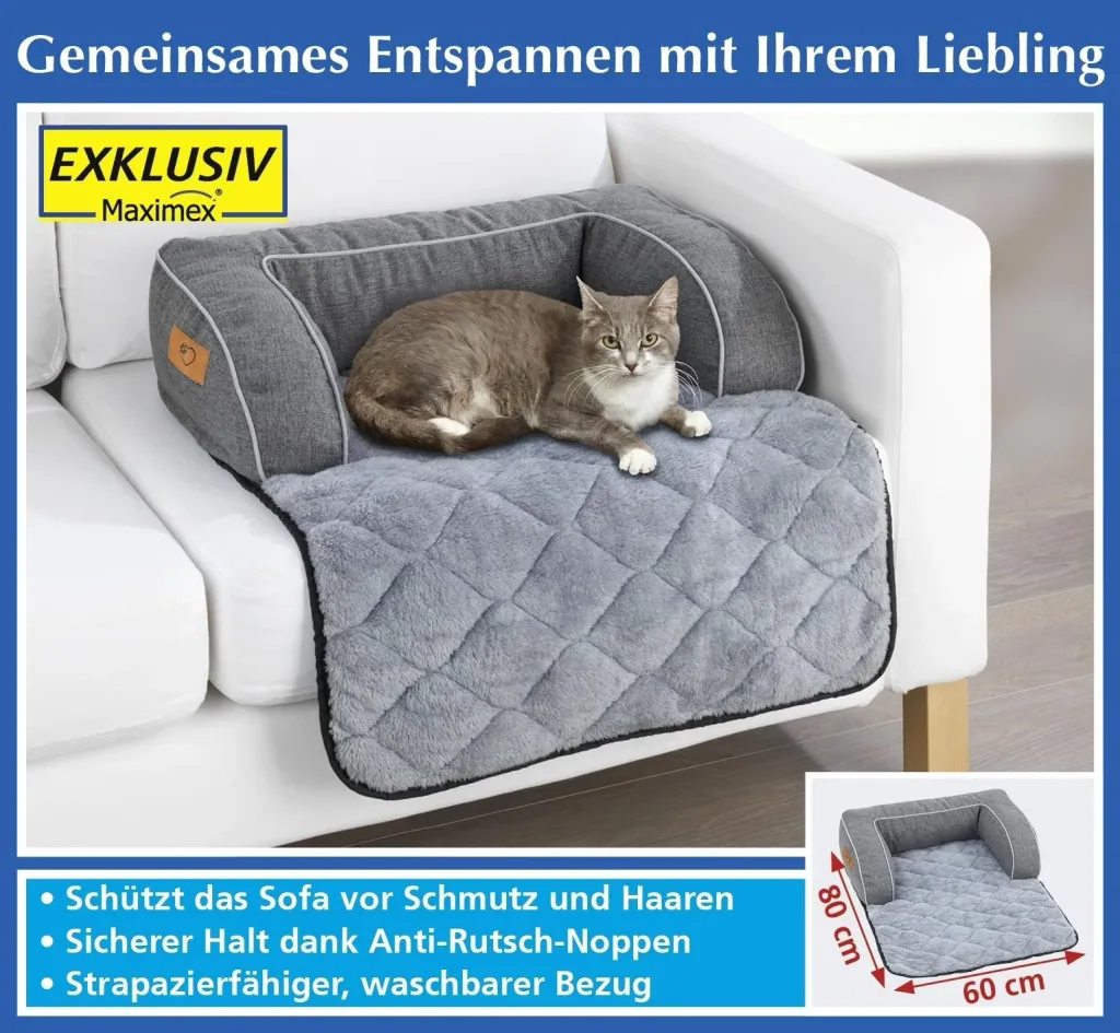 Couch in Couch "Premium", Anthrazit, Größe S, 60 x 80 cm