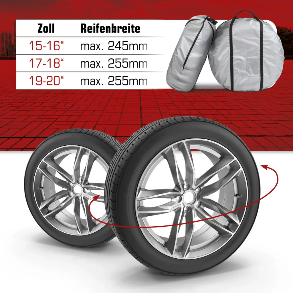Reifen-Aufbewahrungstasche 2er Set Größe M, 15-16 Zoll