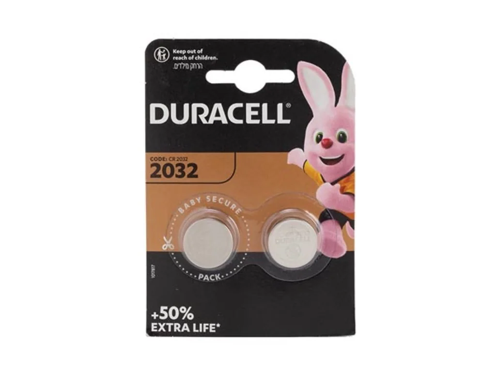 DURACELL - LITHIUM-KNOPFZELLE 3 V DL2032 BL2 - 2 Stück