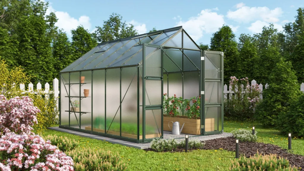 Gewächshaus Domus 9900 HKP 4 mm, Farbe smaragd