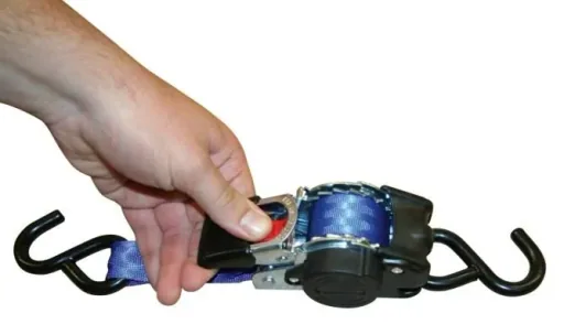 Automatik-Zurrgurt mit S-Haken, 3 m x 25 mm