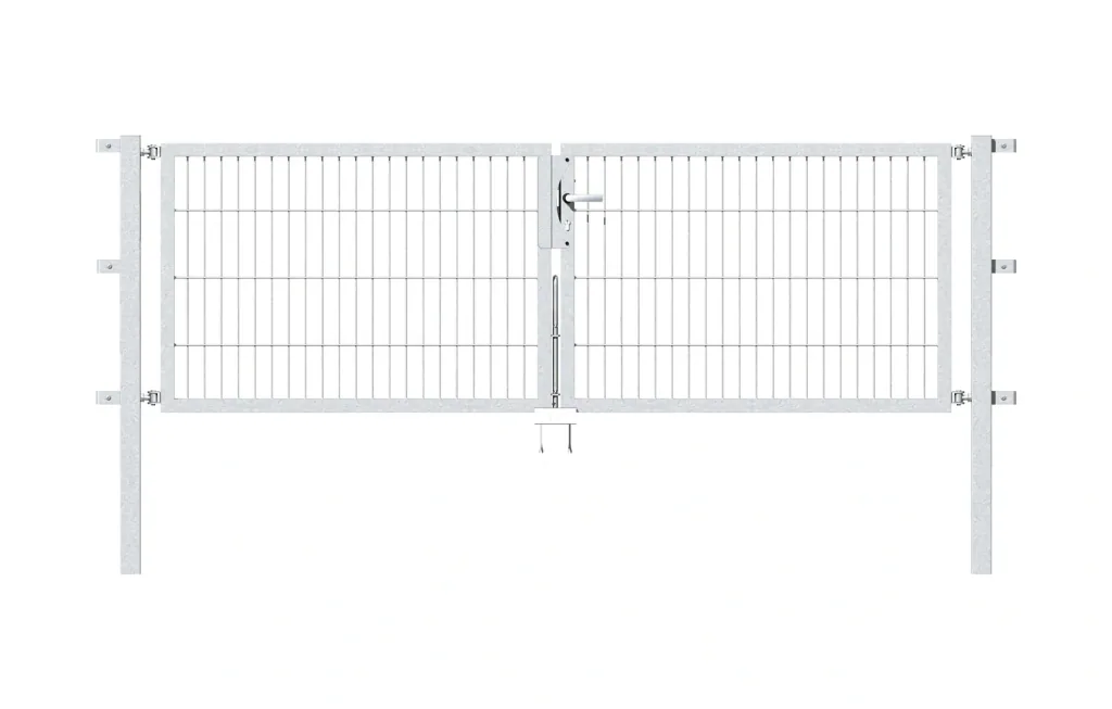 Doppeltor Flexo mit Zubehör, feuerverzinkt, Breite 250 cm, Höhe 80 cm, PF: 60x60cm