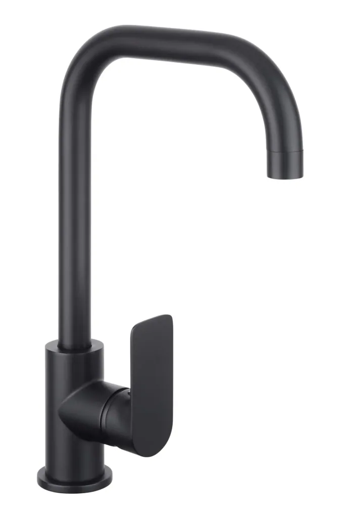 NOIR ROUND Spültisch-Einheblmischer, schwarz
