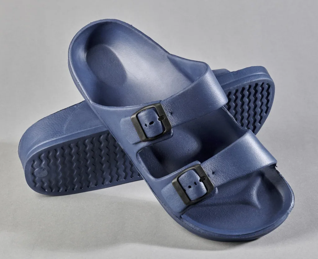 Freizeit-Badepantolette, Farbe blau, Gr.44