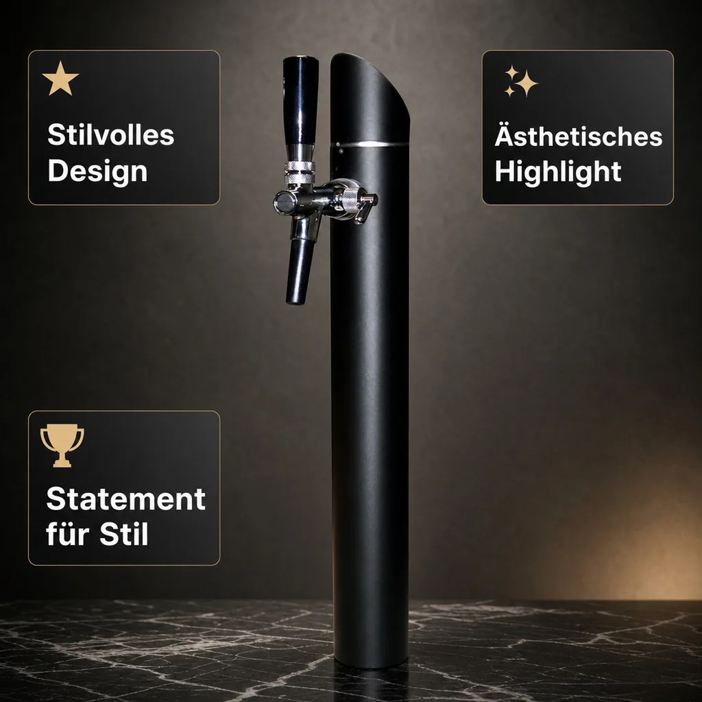 Schanksäule, Bierzapfsäule - Modell Black Tower, 1-leitig