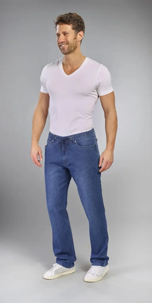Jeans Traveller Fit, Farbe bluestone, Gr.28