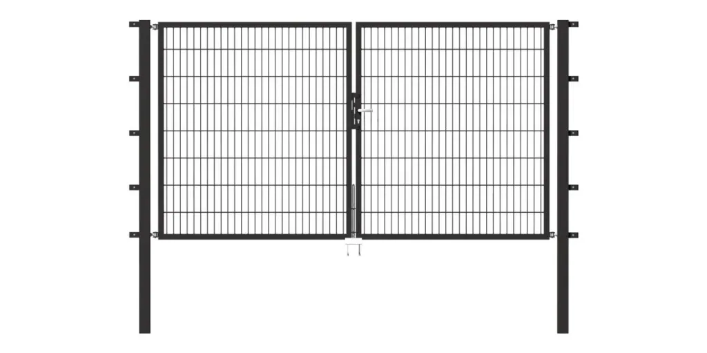 Doppeltor Flexo mit Zubehör, anthrazit, Breite 250 cm, Höhe 120 cm, PF: 60x60 cm