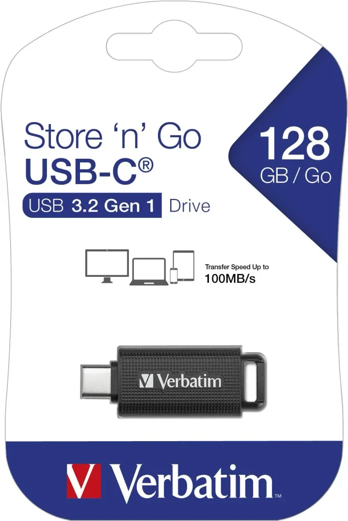 128 GB USB-C 3.2 Speicherstick, Retractable