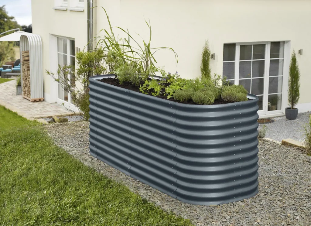 Hochbeeterweiterung Stretched 858, Farbe granit