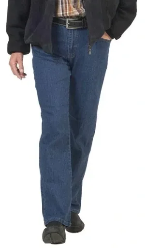 5 Pocket Stretch Jeans, Farbe blau, Gr. 48
