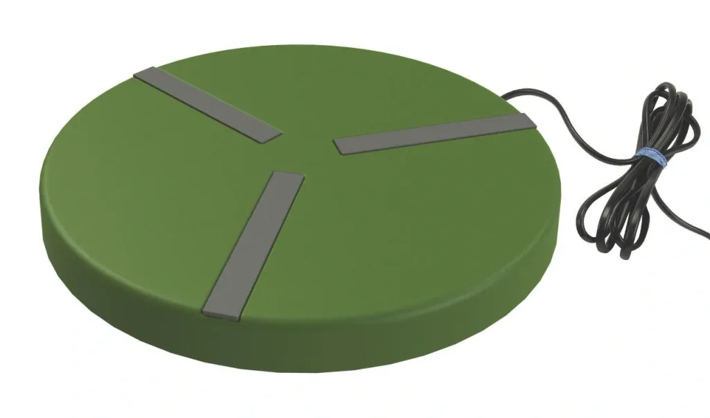 Heizplatte für Geflügeltränken, Ø 250 mm, 24 Volt, 15 Watt, mit Netzteil