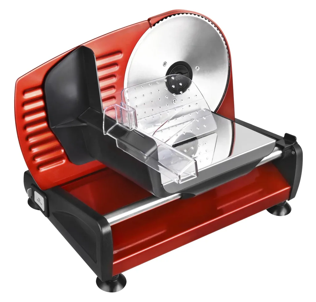 Allesschneider „TKG AS 1003 RD2M“ mit 2 Messern, rot, 150 Watt